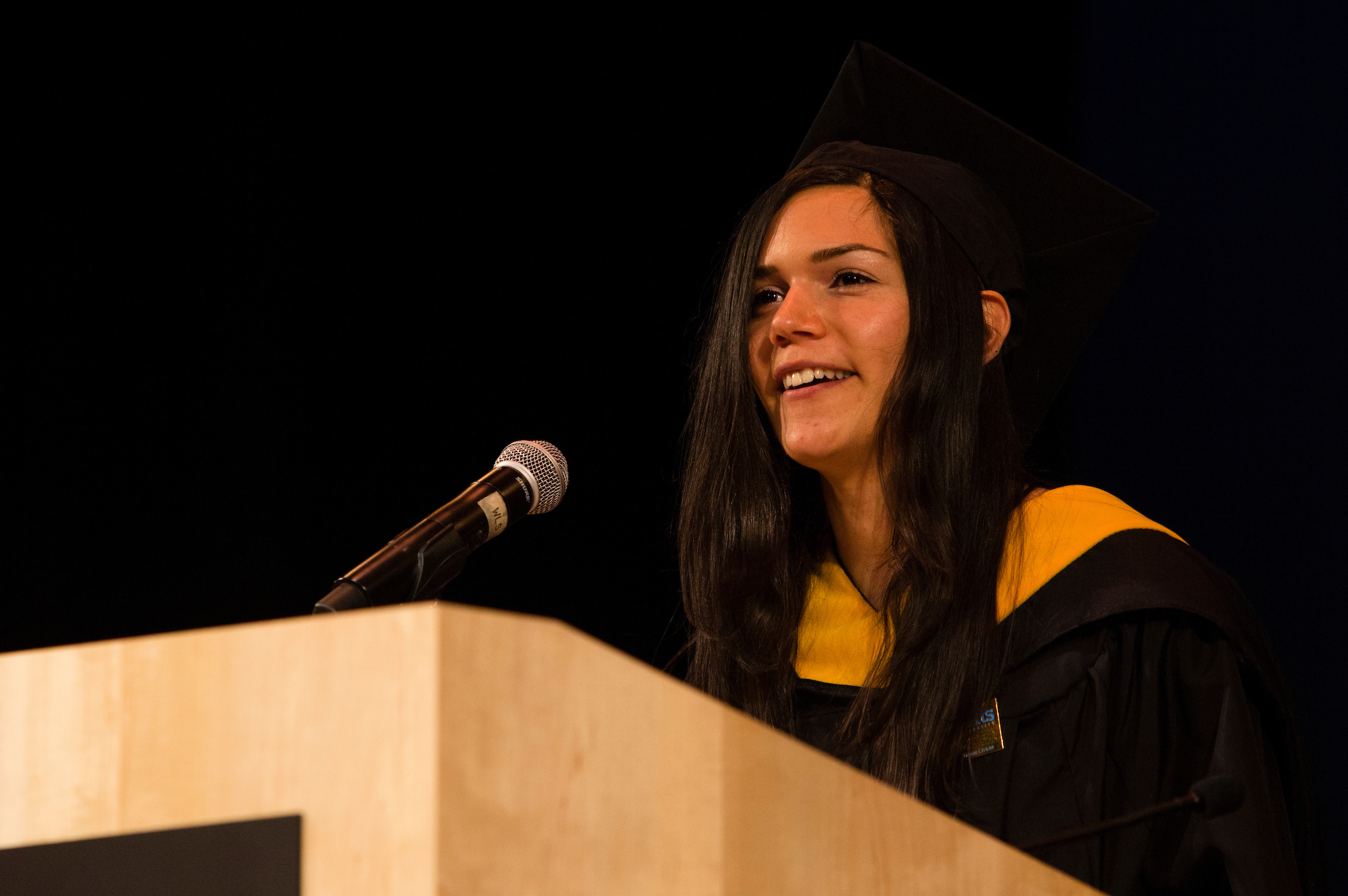 Graduating student speaker Alejandra Cabrera Mondragon